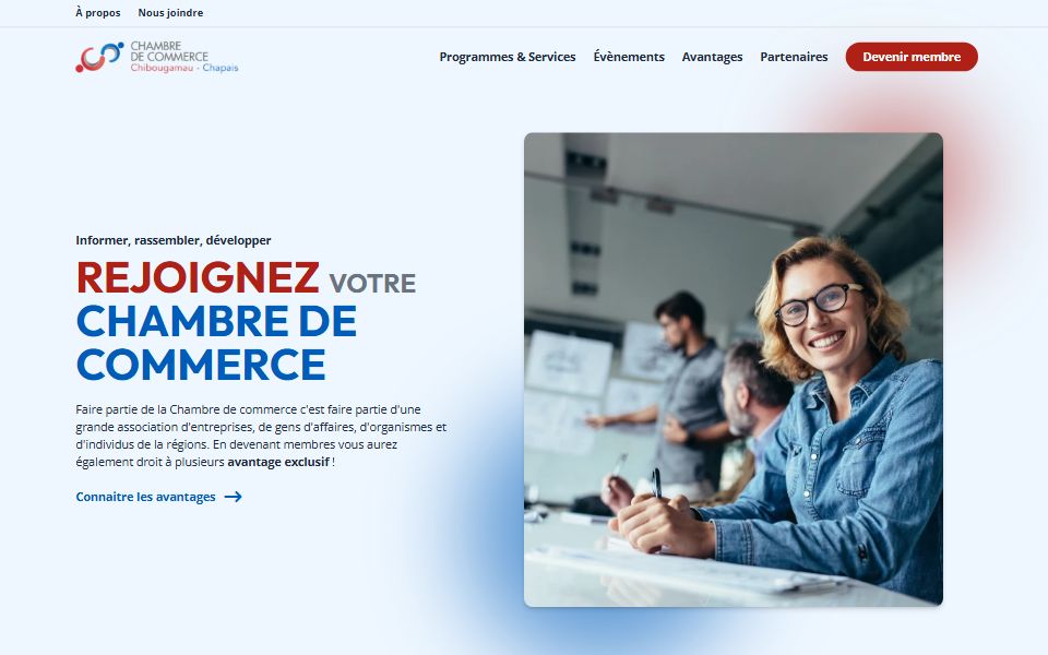 Page d'accueil de Chambre de commerce Chibougamau-Chapais