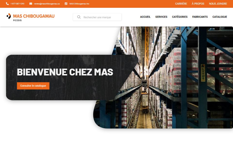 Page d'accueil de MAS Chibougamau