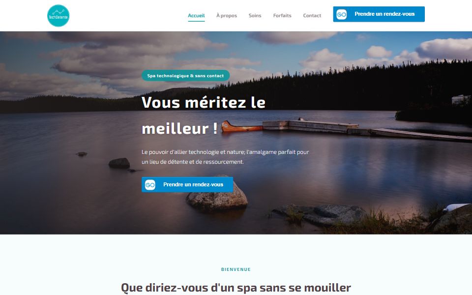 Page d'accueil de TechDétente